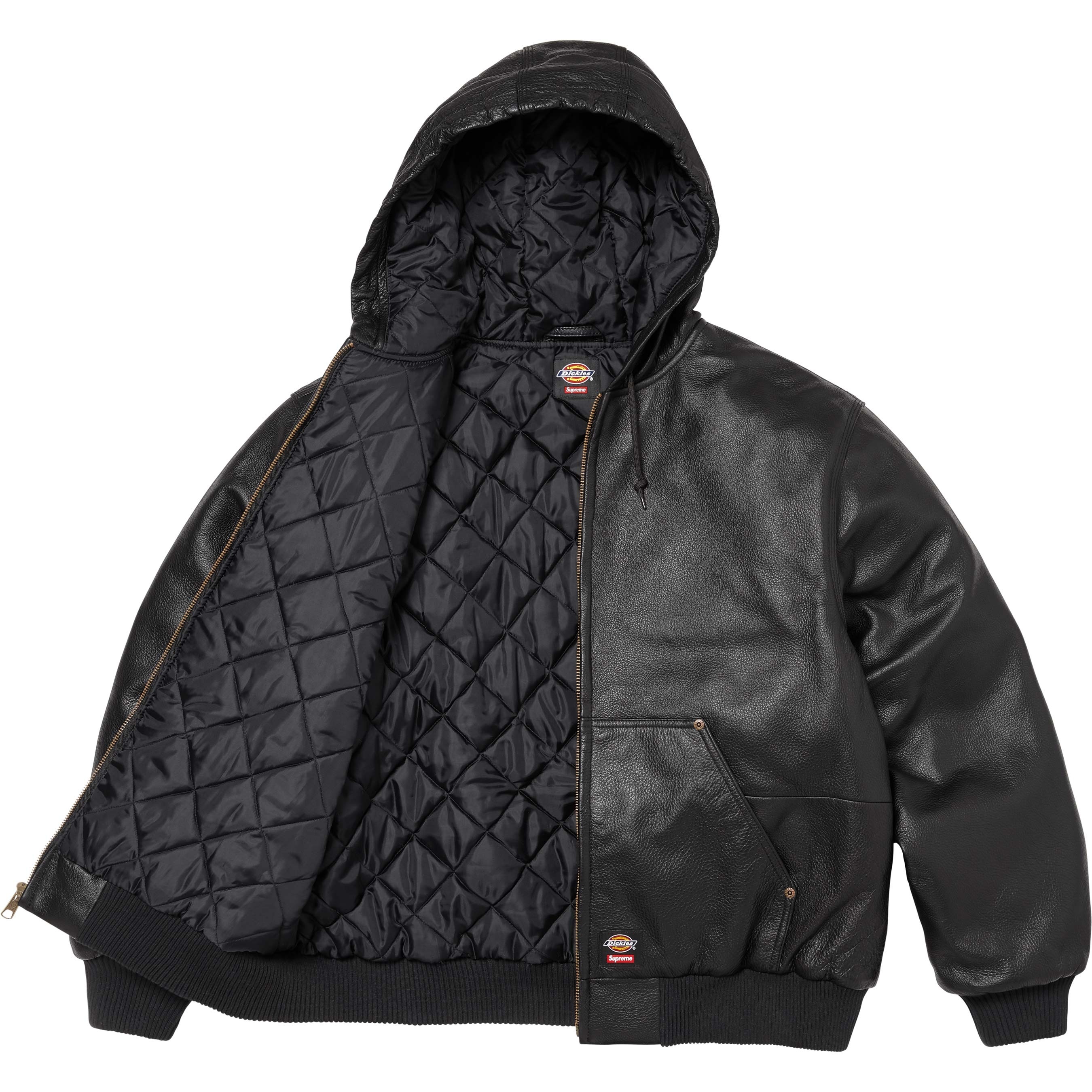 Supreme®/Dickies® Hooded Leather Work Jacket view 5